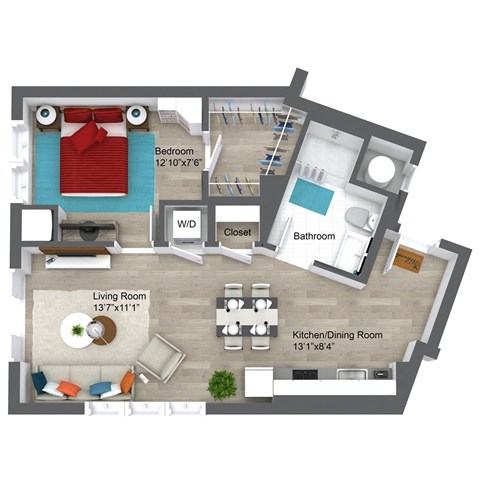 A4 Floor Plan at Union 346, Massachusetts